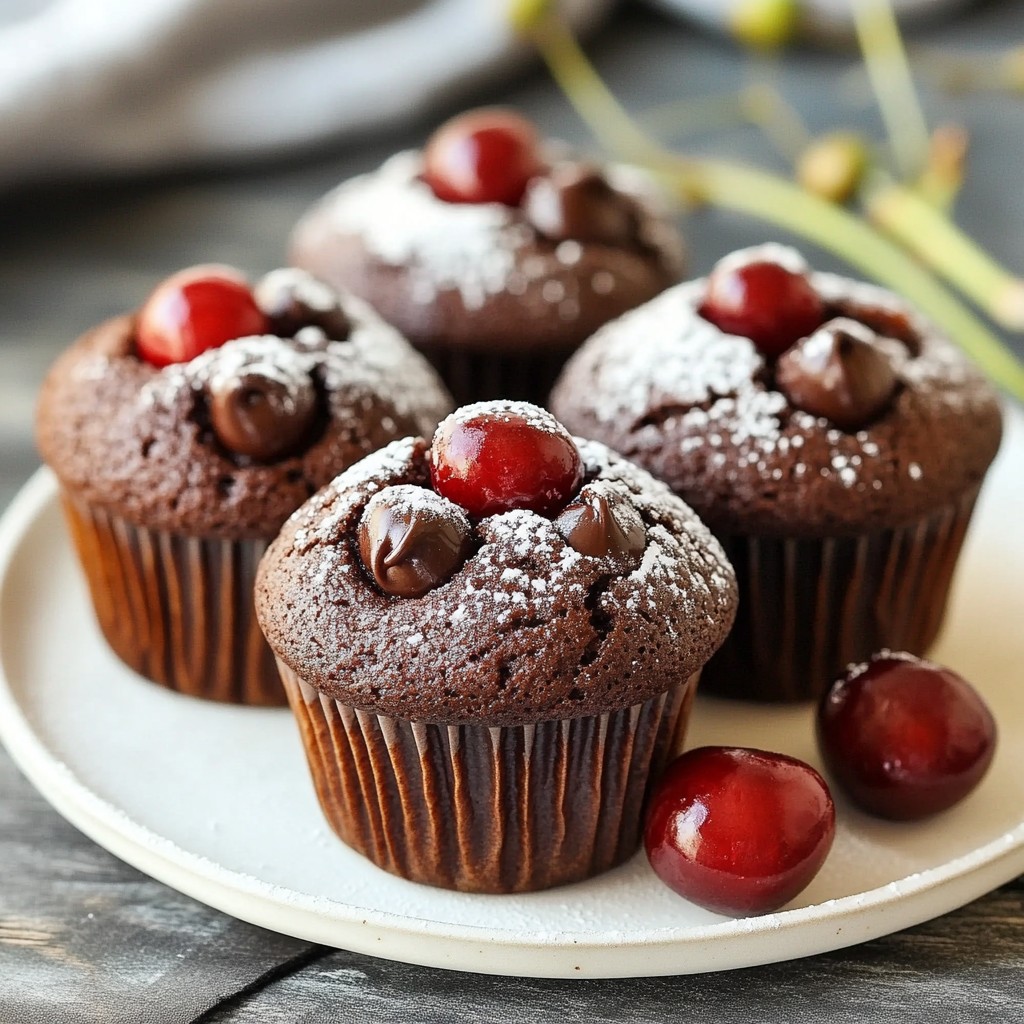 Cherry Chocolate Chip Muffins Irresistibly Sweet Delight