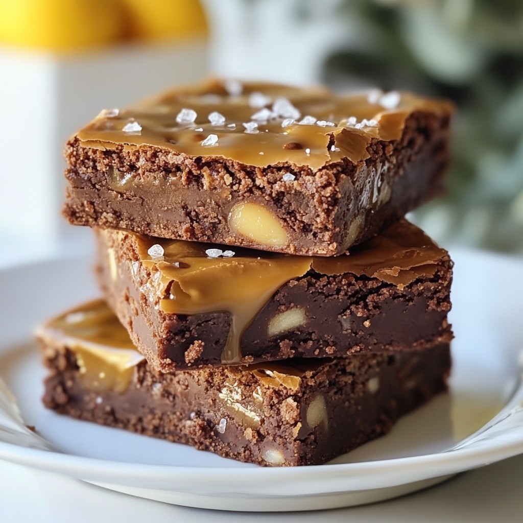 Caramel Espresso Brownies Delightfully Rich Treat