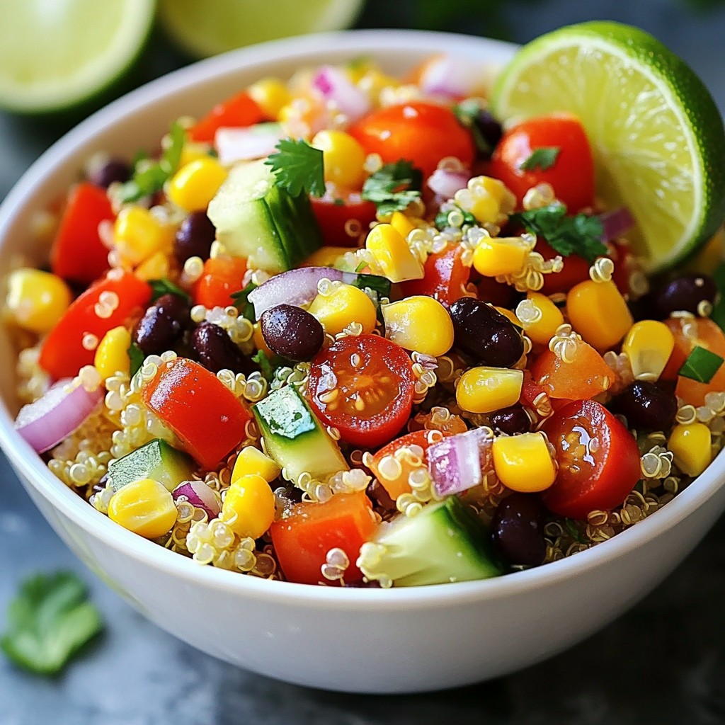 Vibrant Nutritious Meals Rainbow Quinoa Salad Recipe