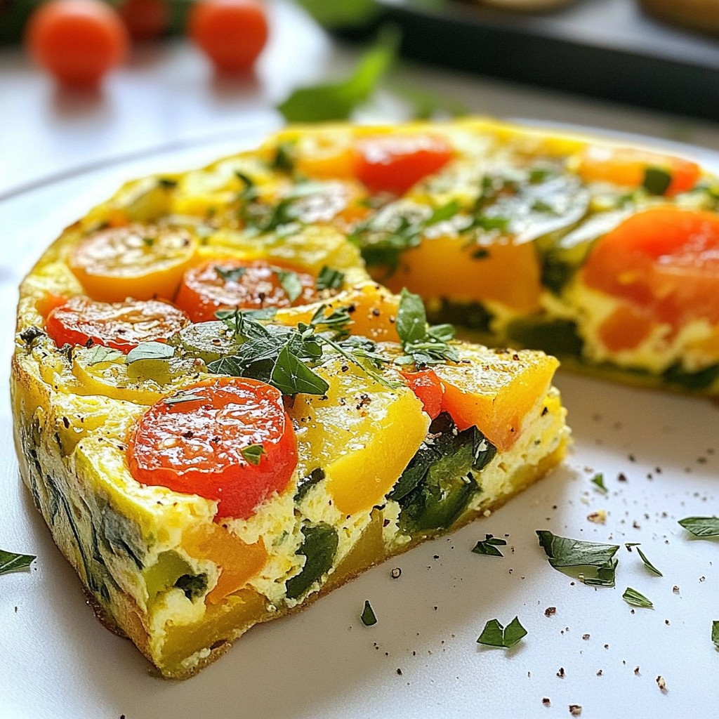 Fluffy Nutritious Meals Vegetable Frittata Recipe