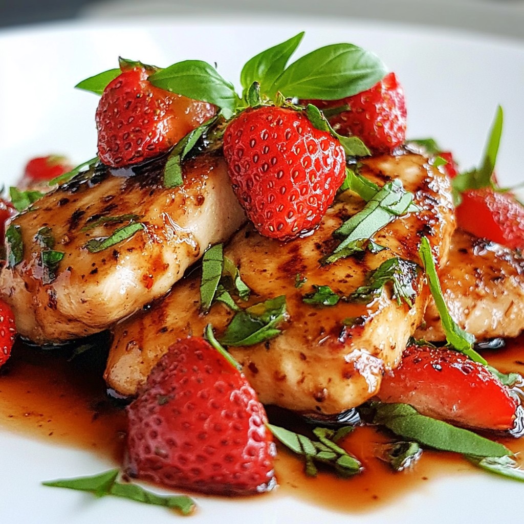 Balsamic Strawberry Chicken Tasty and Simple Delight