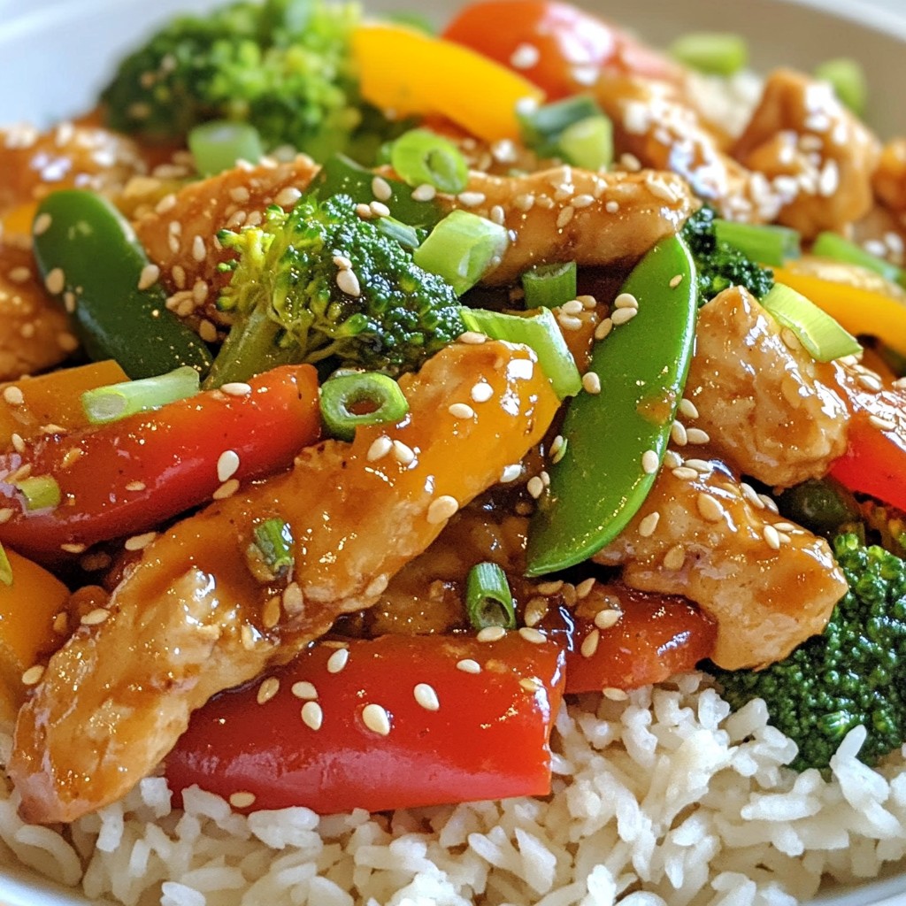 Spicy Healthy Recipes Chicken Stir Fry with Veggies