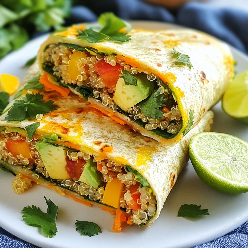 Hearty Nutritious Meals Quinoa and Veggie Wrap Recipe