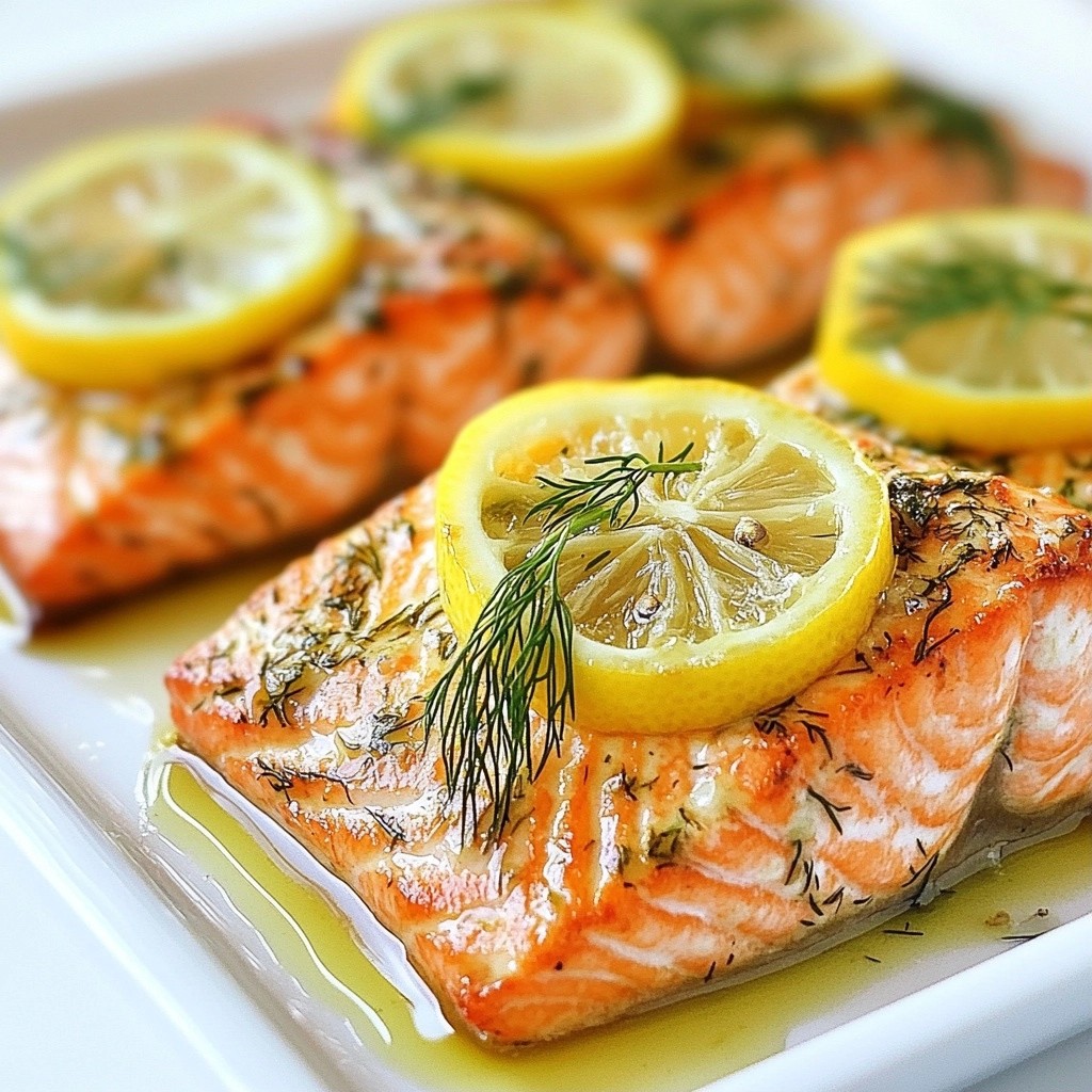 Savory Healthy Recipes Lemon Dill Salmon Fillets