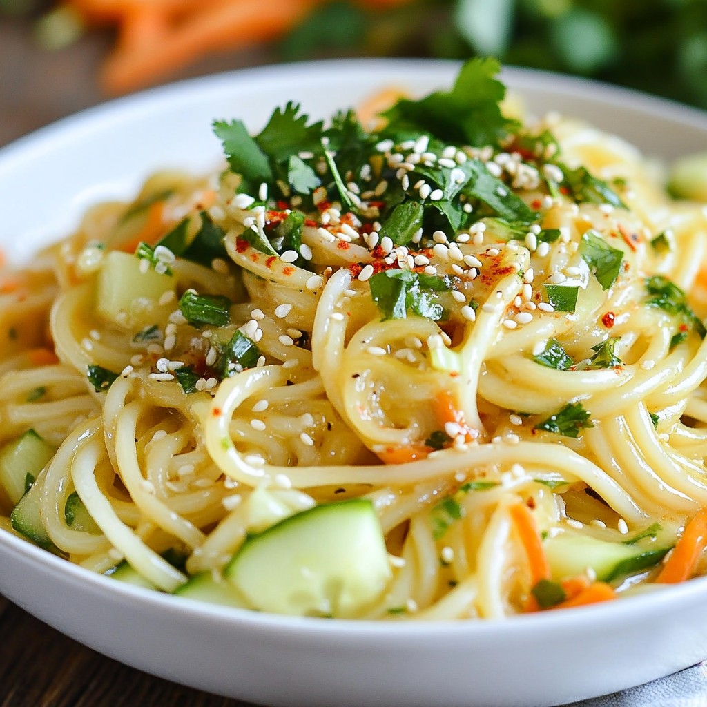 Spicy Garlic Tahini Noodles Zesty Flavor Explosion