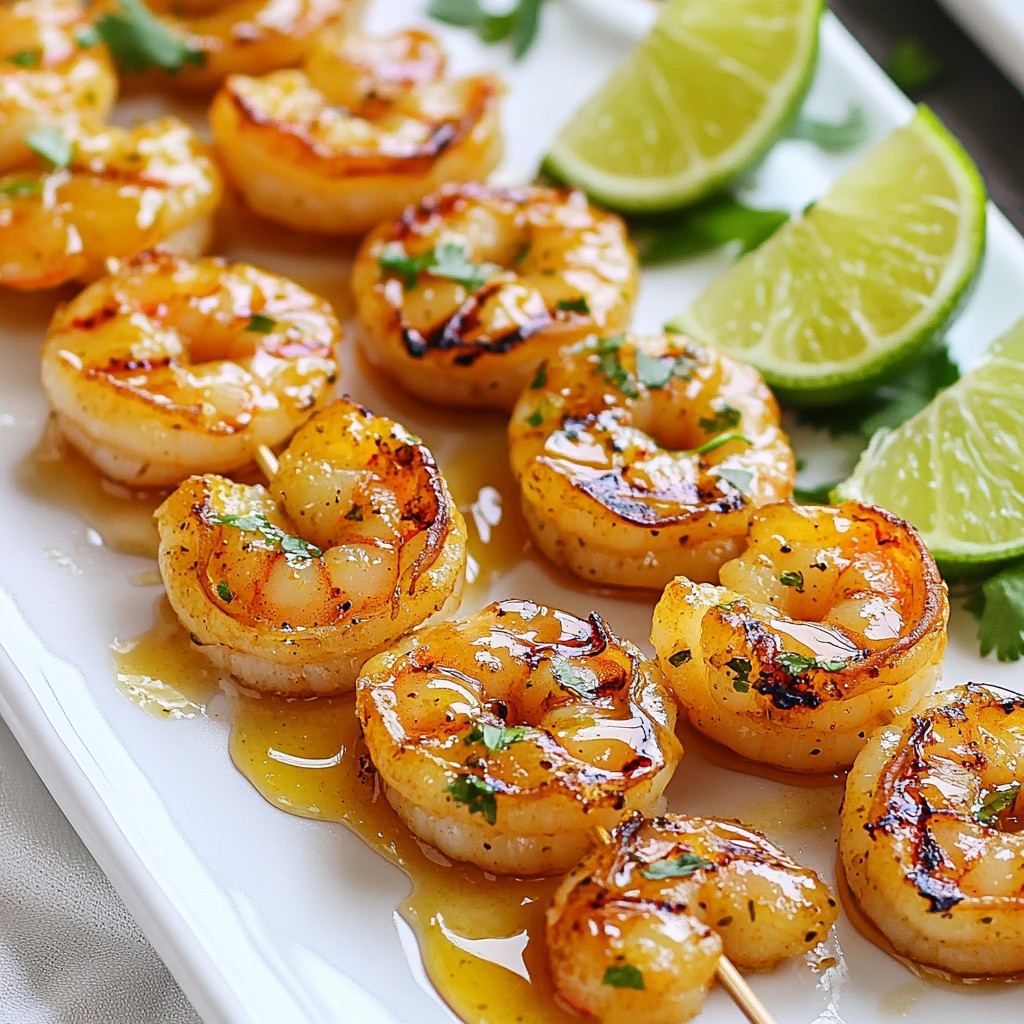 Honey Lime Grilled Shrimp Skewers Simple and Tasty Dish