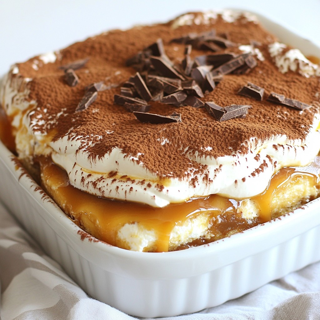 Caramel Macchiato Tiramisu Irresistible Dessert Treat