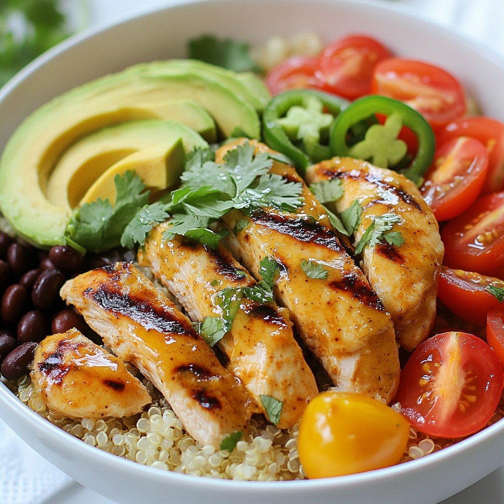 Zesty Healthy Recipes Lime and Cilantro Chicken Bowl