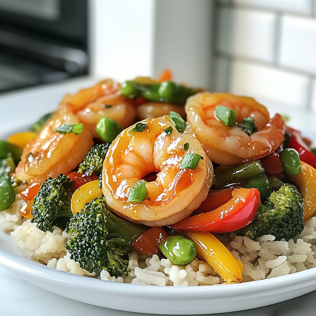 Zesty Healthy Recipes Shrimp and Veggie Stir Fry