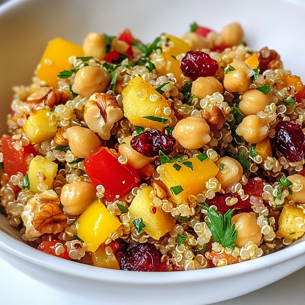 Nutty Quinoa Salad with Wholesome Foods Chickpeas