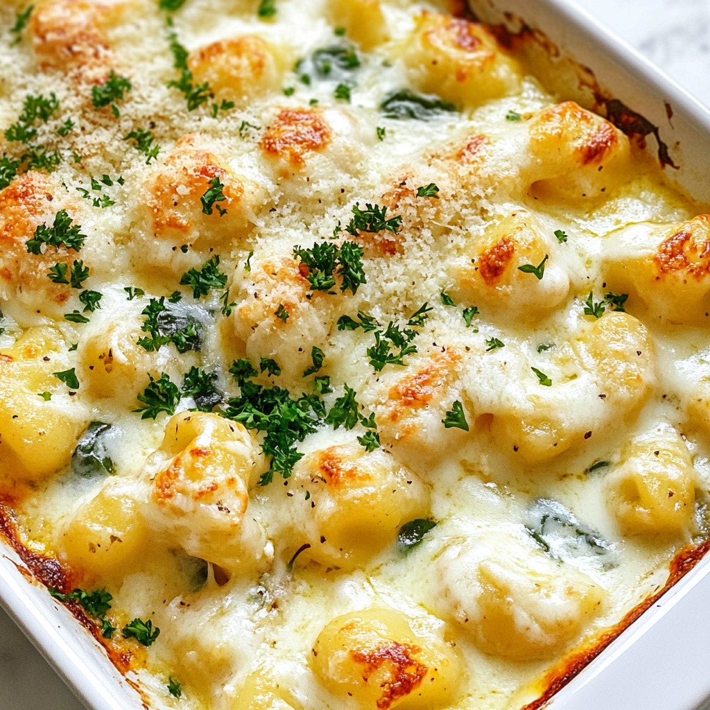Chicken Alfredo Gnocchi Bake Simple and Comforting