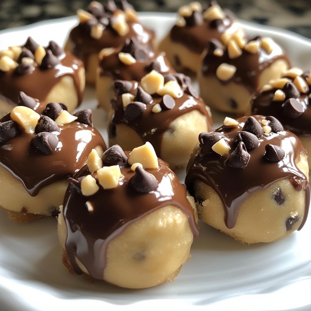 Chocolate Chip Cookie Dough Bites Delicious Treats