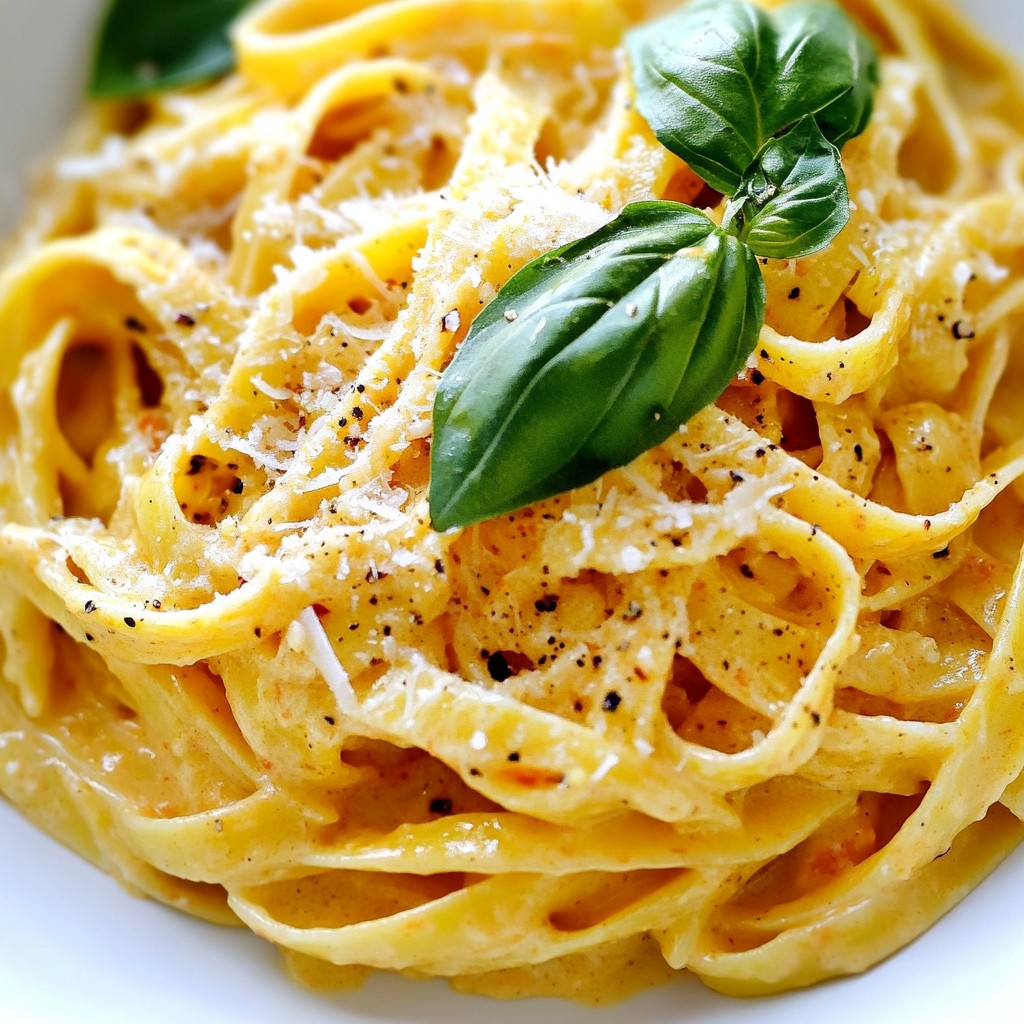 Roasted Red Pepper Alfredo Creamy Dinner Delight