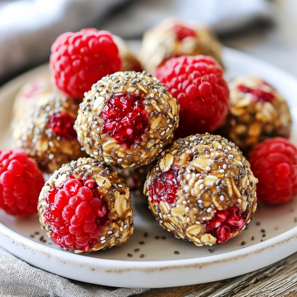 Raspberry Almond Energy Bites Energizing Snack Recipe