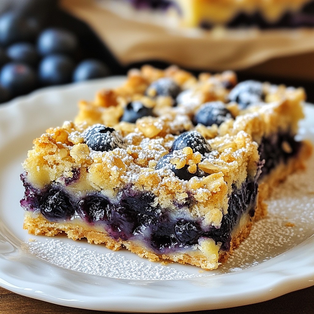 Blueberry Oat Crumble Bars Irresistible and Easy Recipe