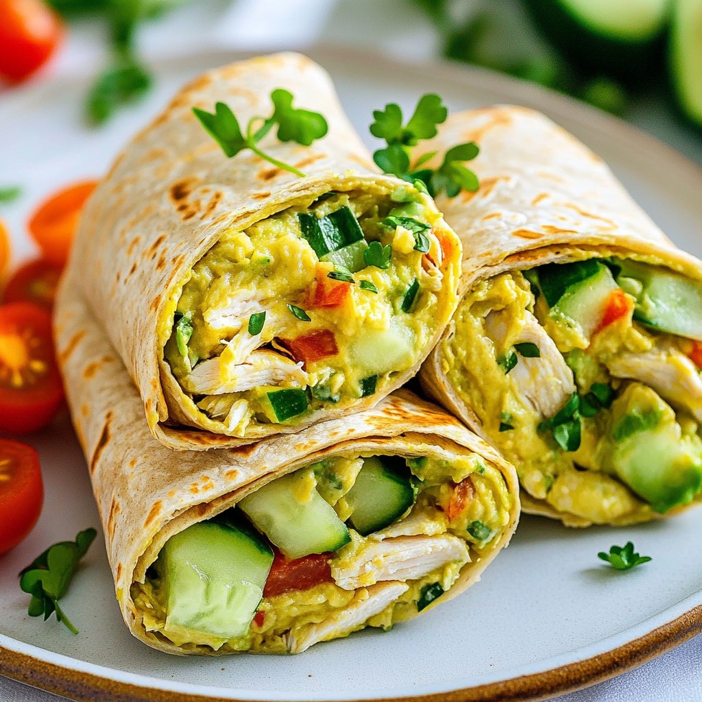 Creamy Wholesome Foods Avocado and Chicken Wrap Recipe