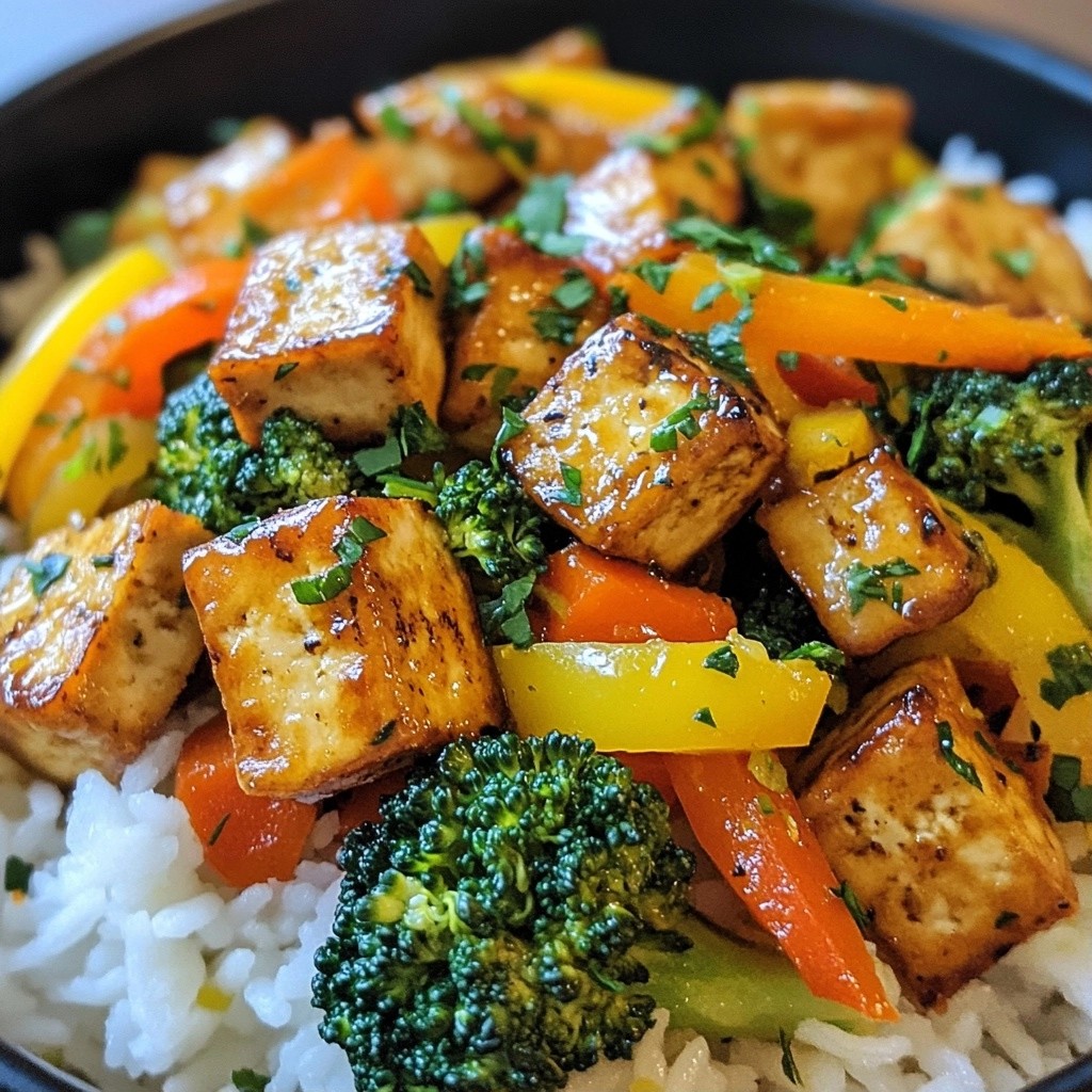 Quick Healthy Dinners Lemon Herb Tofu Stir Fry Recipe