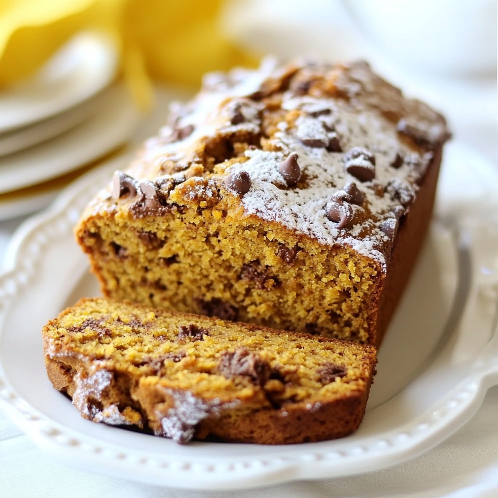 Pumpkin Chocolate Chip Bread Soft and Cozy Recipe