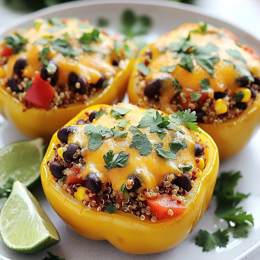 Spicy Nutritious Meals Quinoa Stuffed Bell Peppers