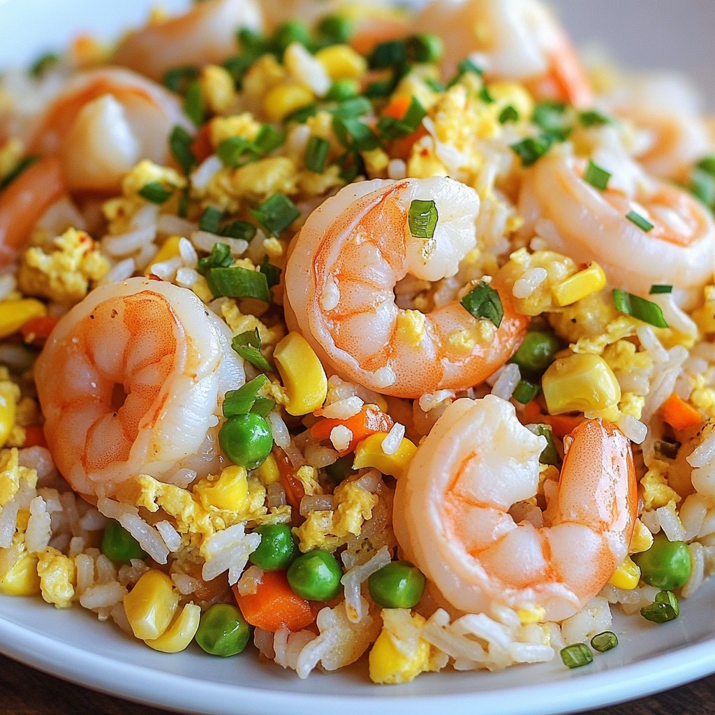 Garlic Butter Shrimp Fried Rice Easy and Tasty Dish