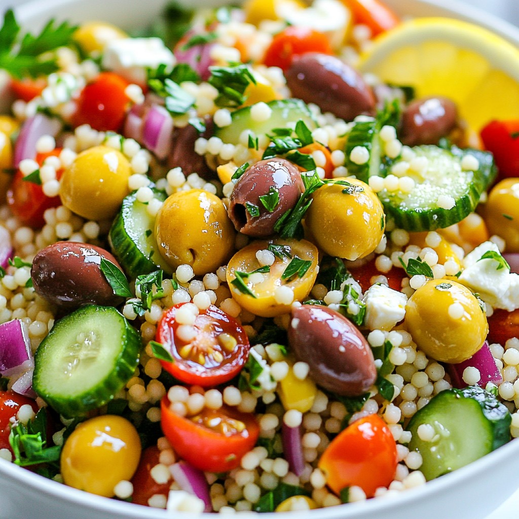 Mediterranean Couscous Salad Fresh and Flavorful Dish