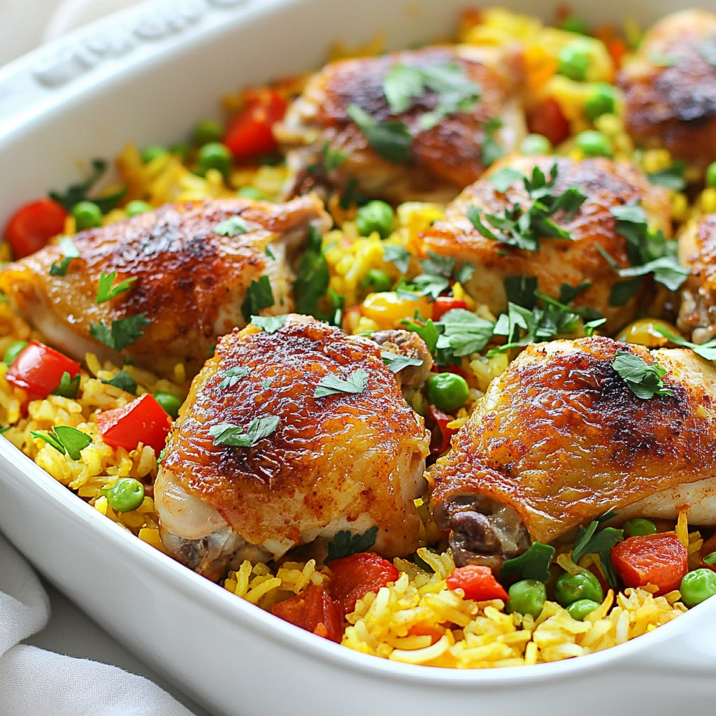 One-Pan Spanish Chicken & Rice Simple and Tasty Meal