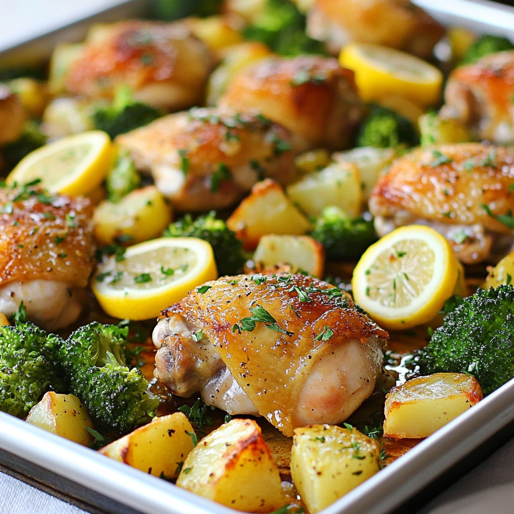 Lemon Garlic Chicken Sheet Pan Easy and Flavorful Meal
