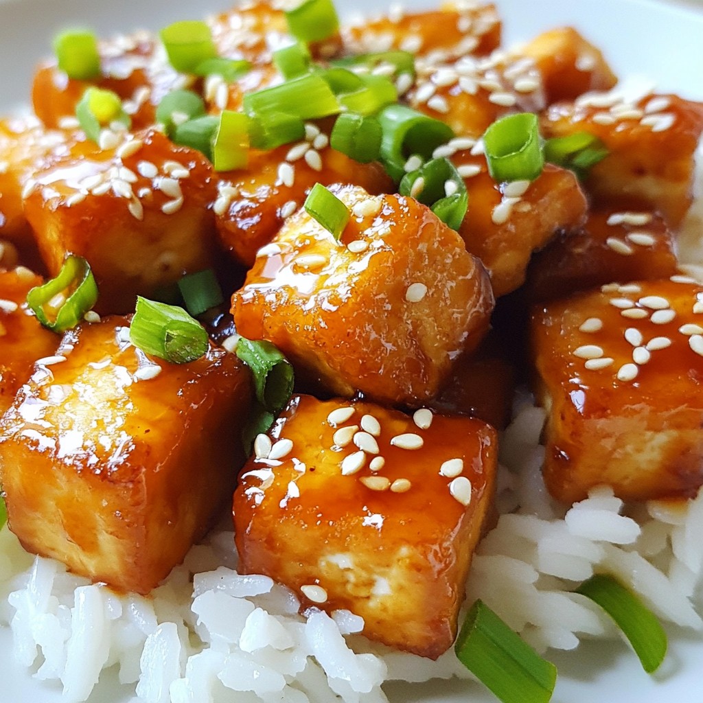 Honey Garlic Sesame Tofu Flavorful Vegan Delight