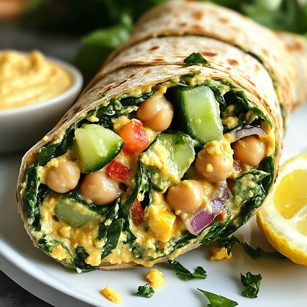 Wholesome Foods Chickpea and Spinach Wrap Recipe