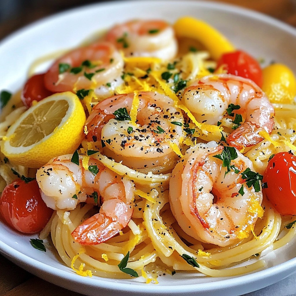 Lemon Garlic Shrimp Pasta Simple and Flavorful Dish
