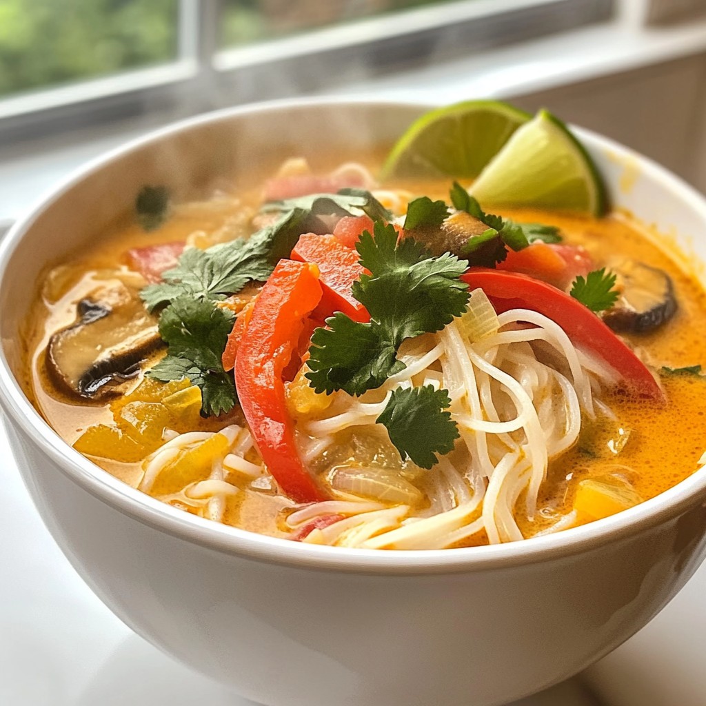 Thai Red Curry Noodle Soup Rich and Flavorful Recipe