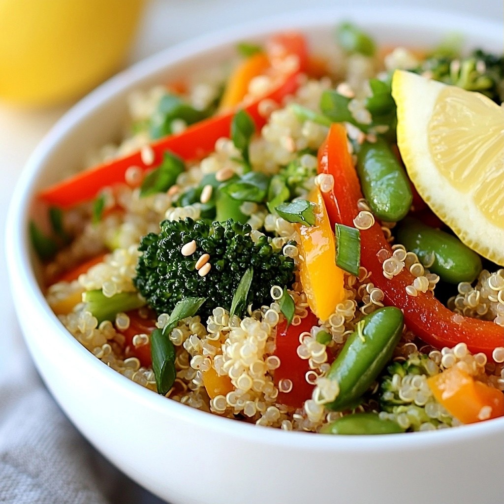 Savory Nutritious Meals Quinoa Veggie Stir Fry Recipe