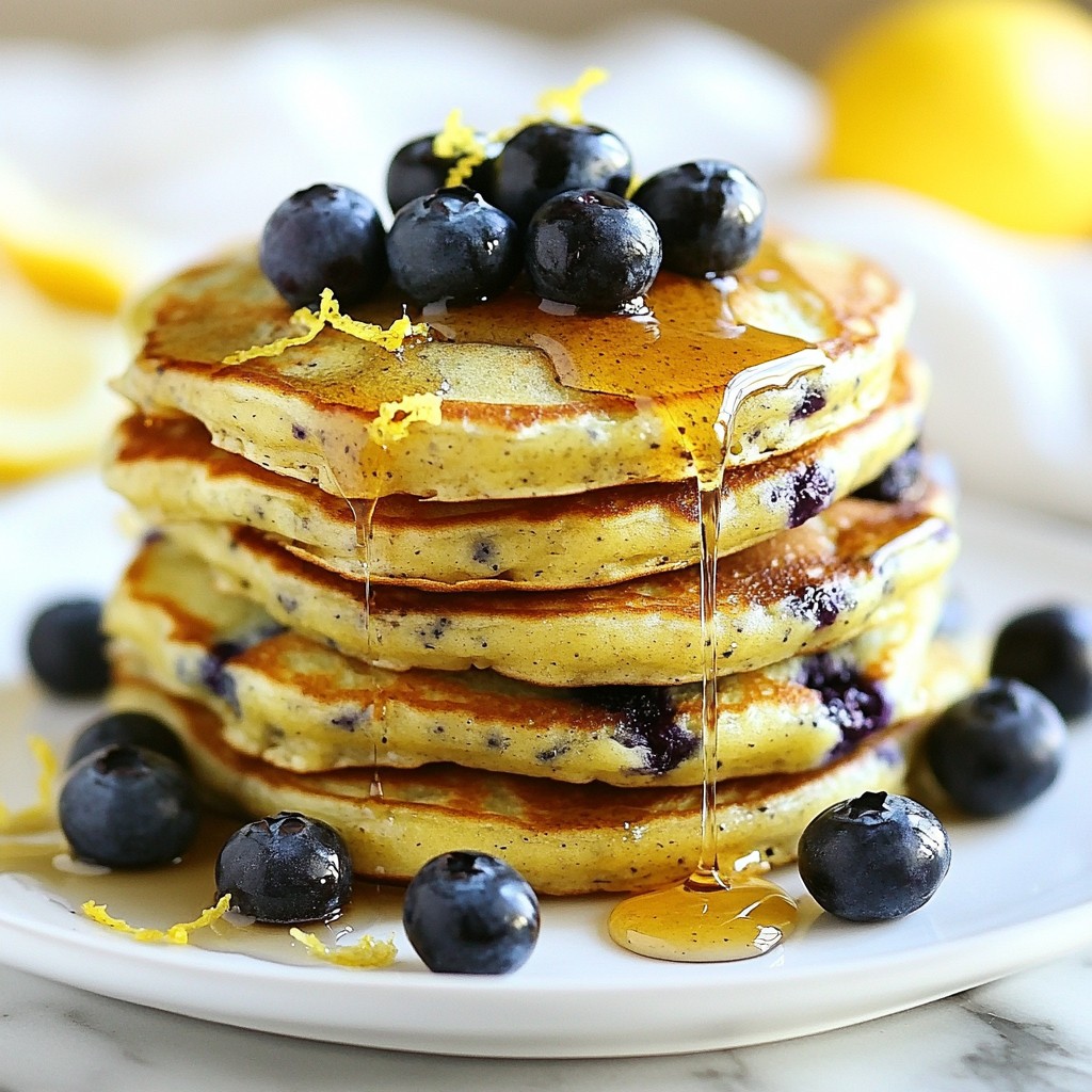 Lemon Blueberry Protein Pancakes Healthy Breakfast Choice