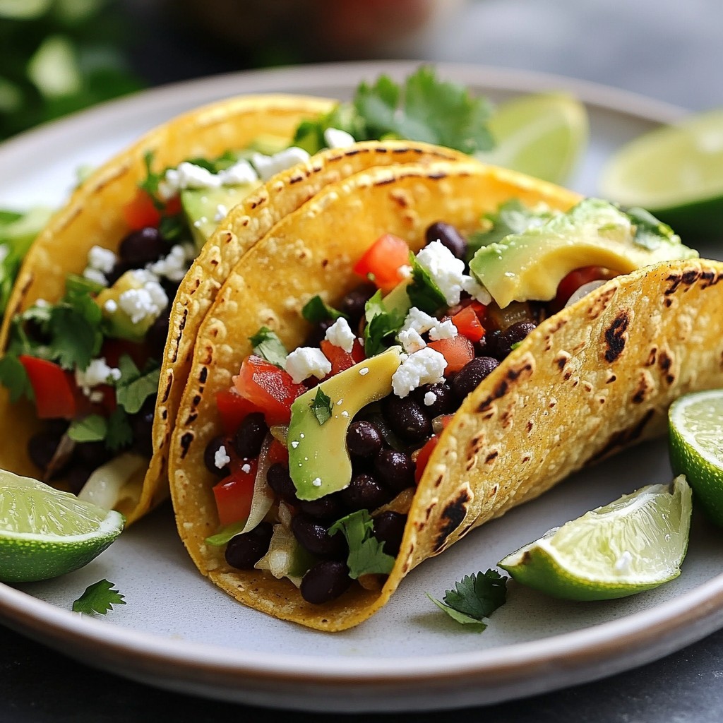 Hearty Wholesome Foods Black Bean Tacos Recipe