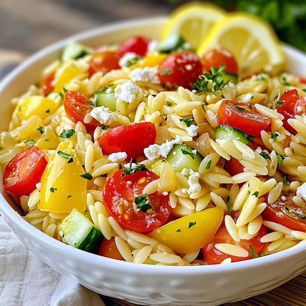 Lemon Garlic Orzo Salad Simple and Fresh Delight