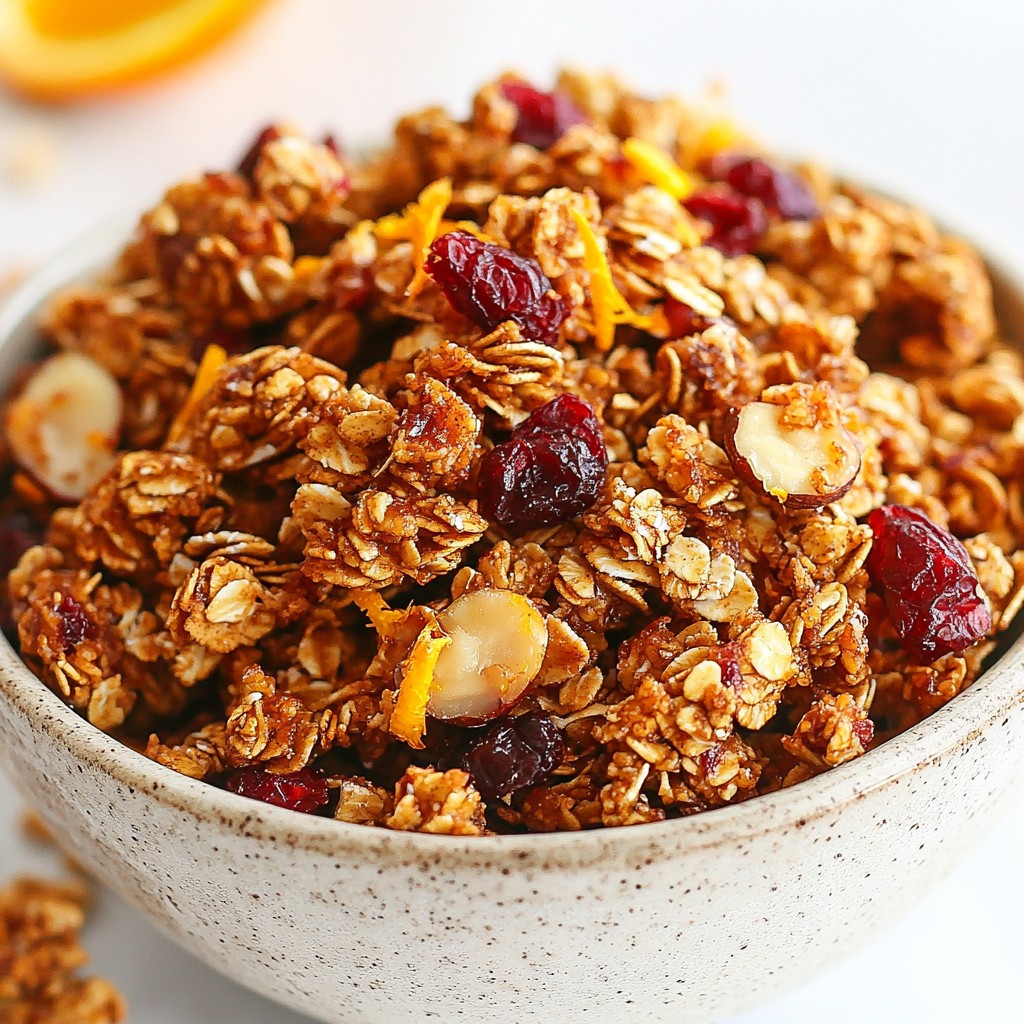Cranberry Orange Granola Clusters Easy and Tasty Treat