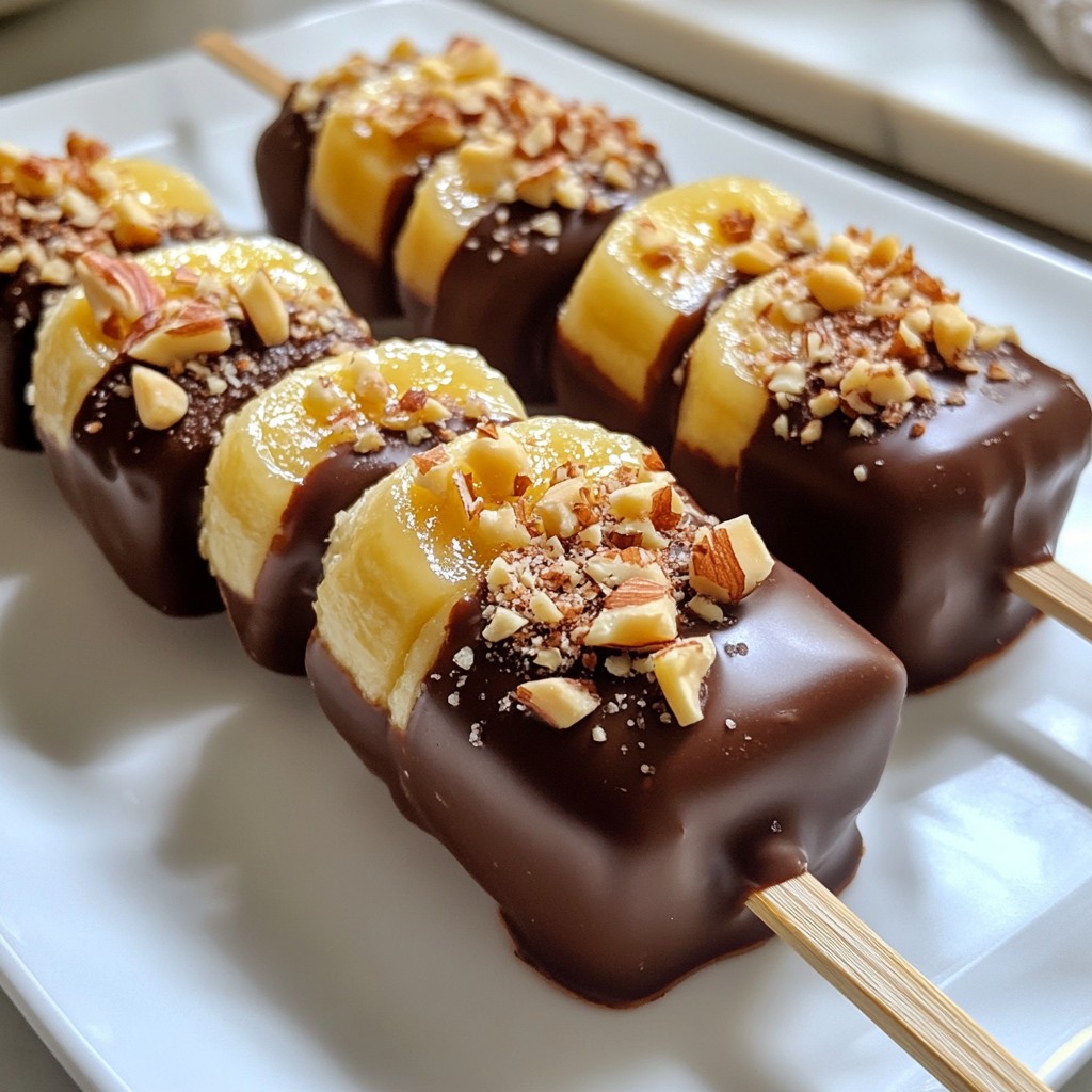 Chocolate Covered Banana Pops Easy and Fun Snack