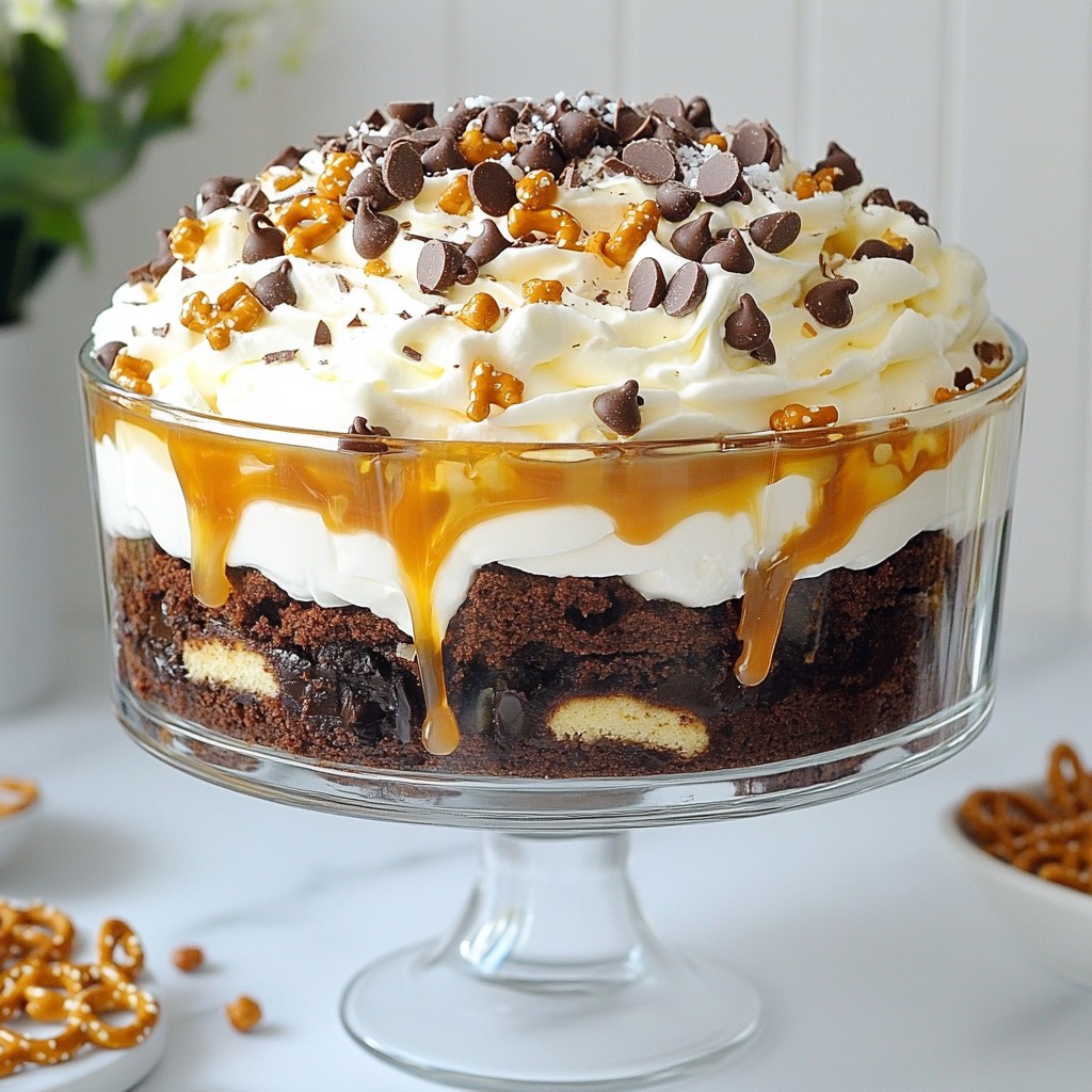 Salted Caramel Brownie Trifle Delightful Layered Treat