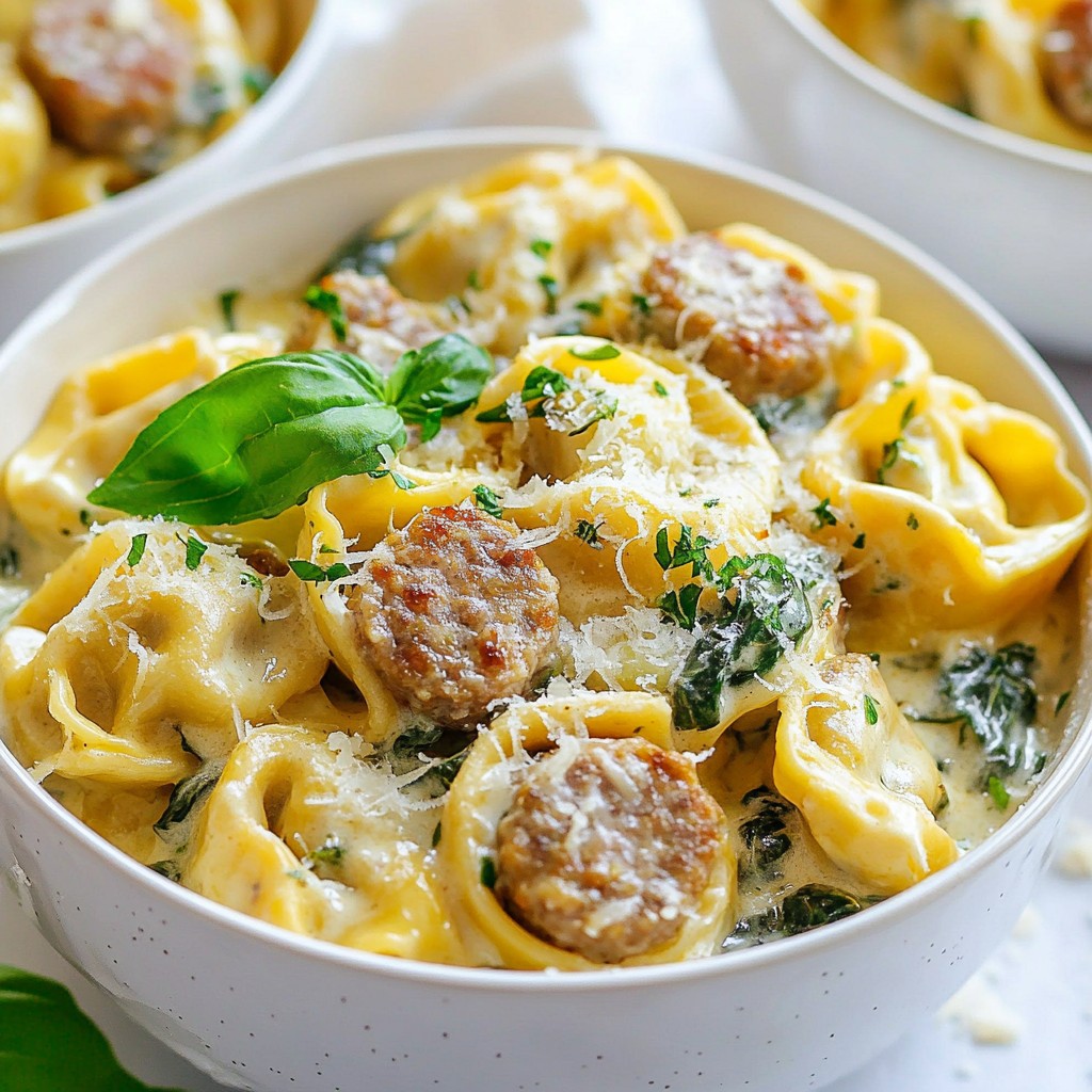 Creamy Italian Sausage Tortellini One-Pot Delight