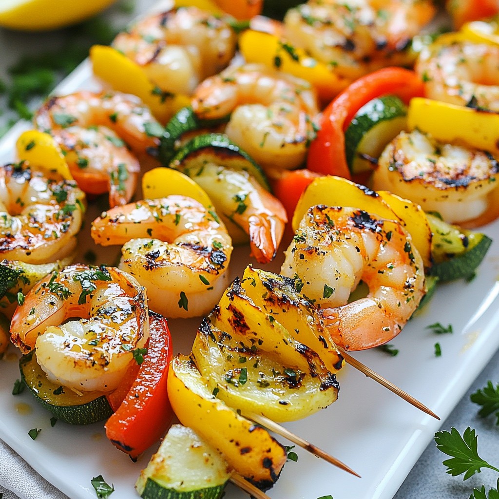 Savory Healthy Recipes Lemon Herb Shrimp Skewers Easy