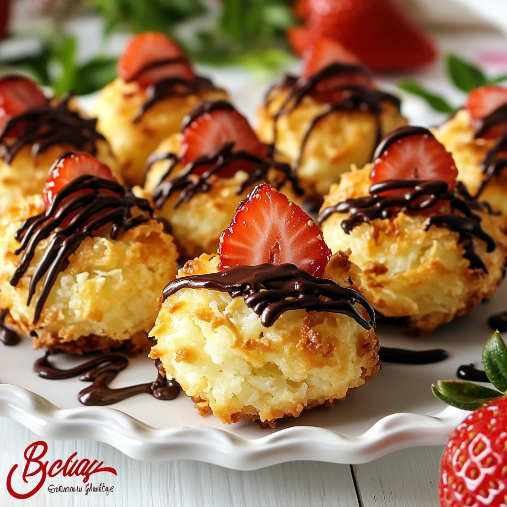 Strawberry Coconut Macaroons Easy and Tasty Treat