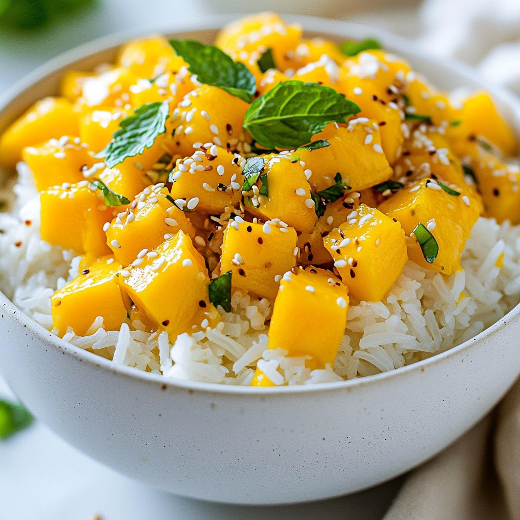 Thai Coconut Mango Rice Delightful and Easy Recipe