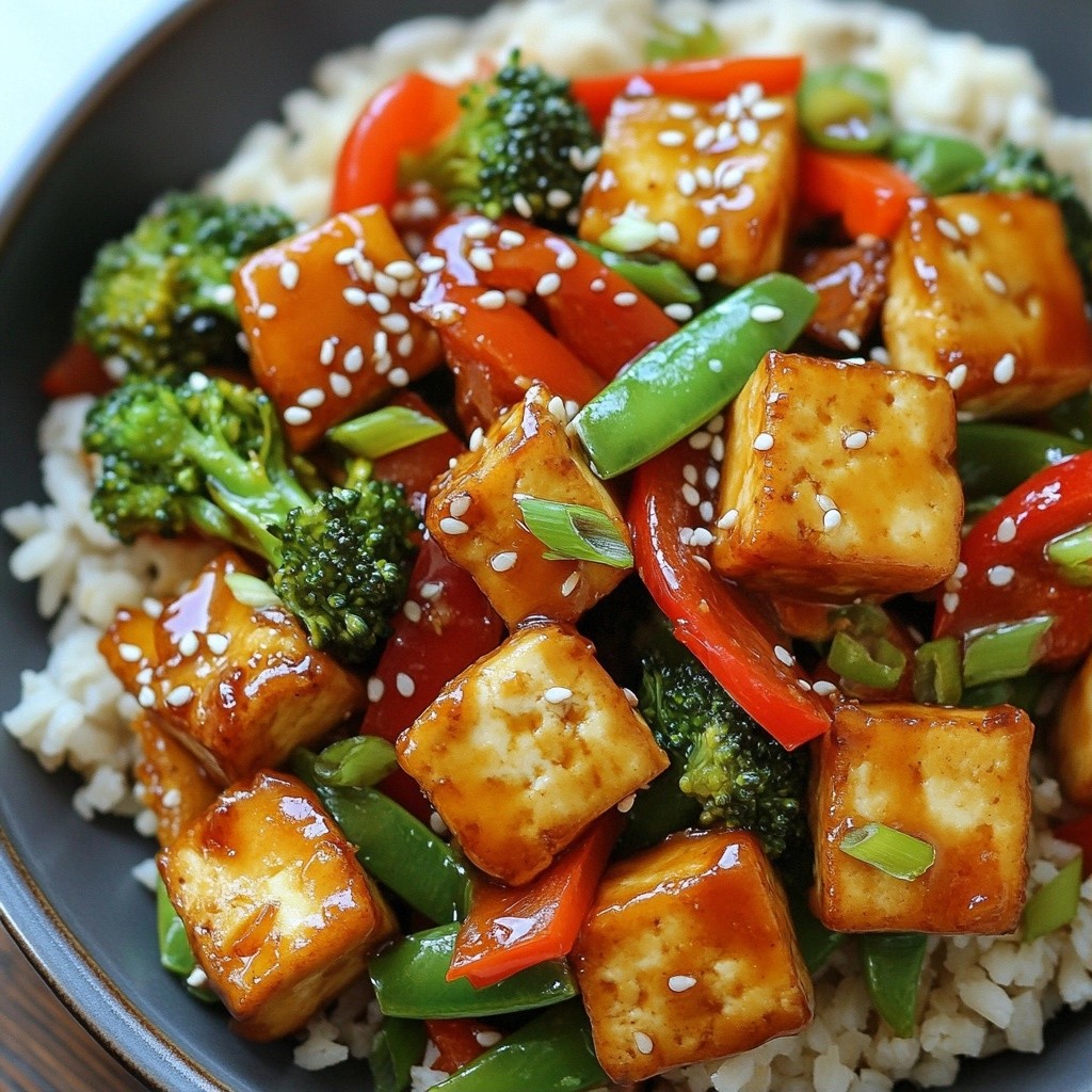 Spicy Healthy Recipes Sesame Ginger Tofu Stir Fry