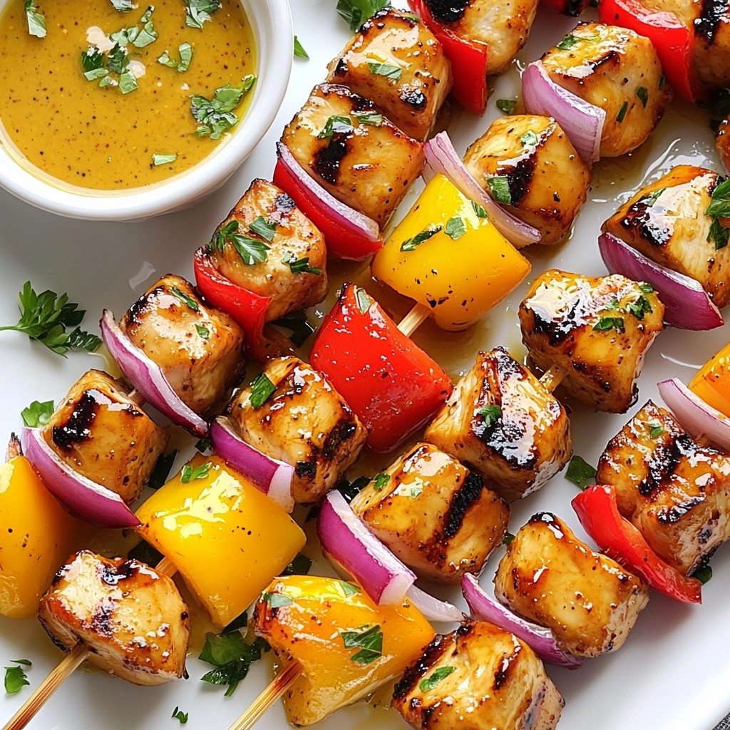 Honey Mustard Chicken Kabobs Flavorful and Simple Dish