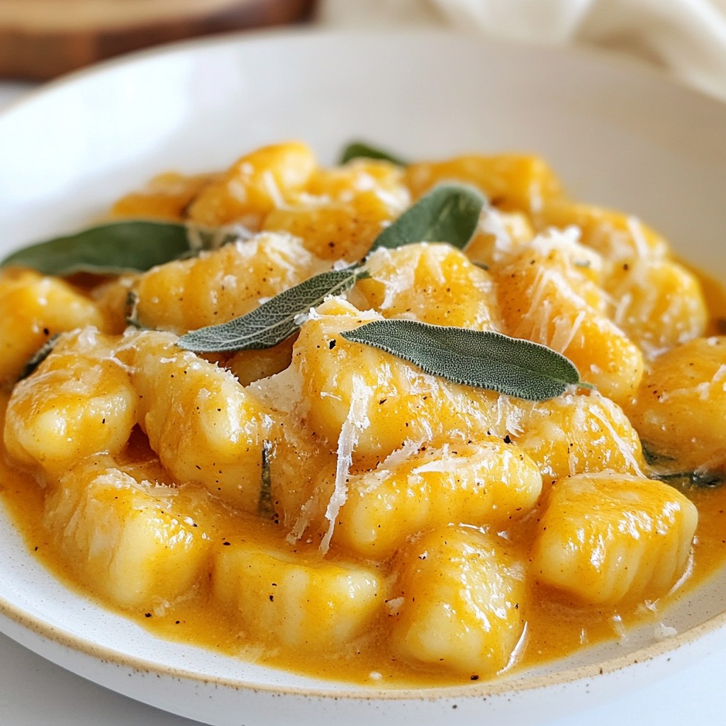 Creamy Pumpkin Parmesan Gnocchi Rich and Flavorful Dish