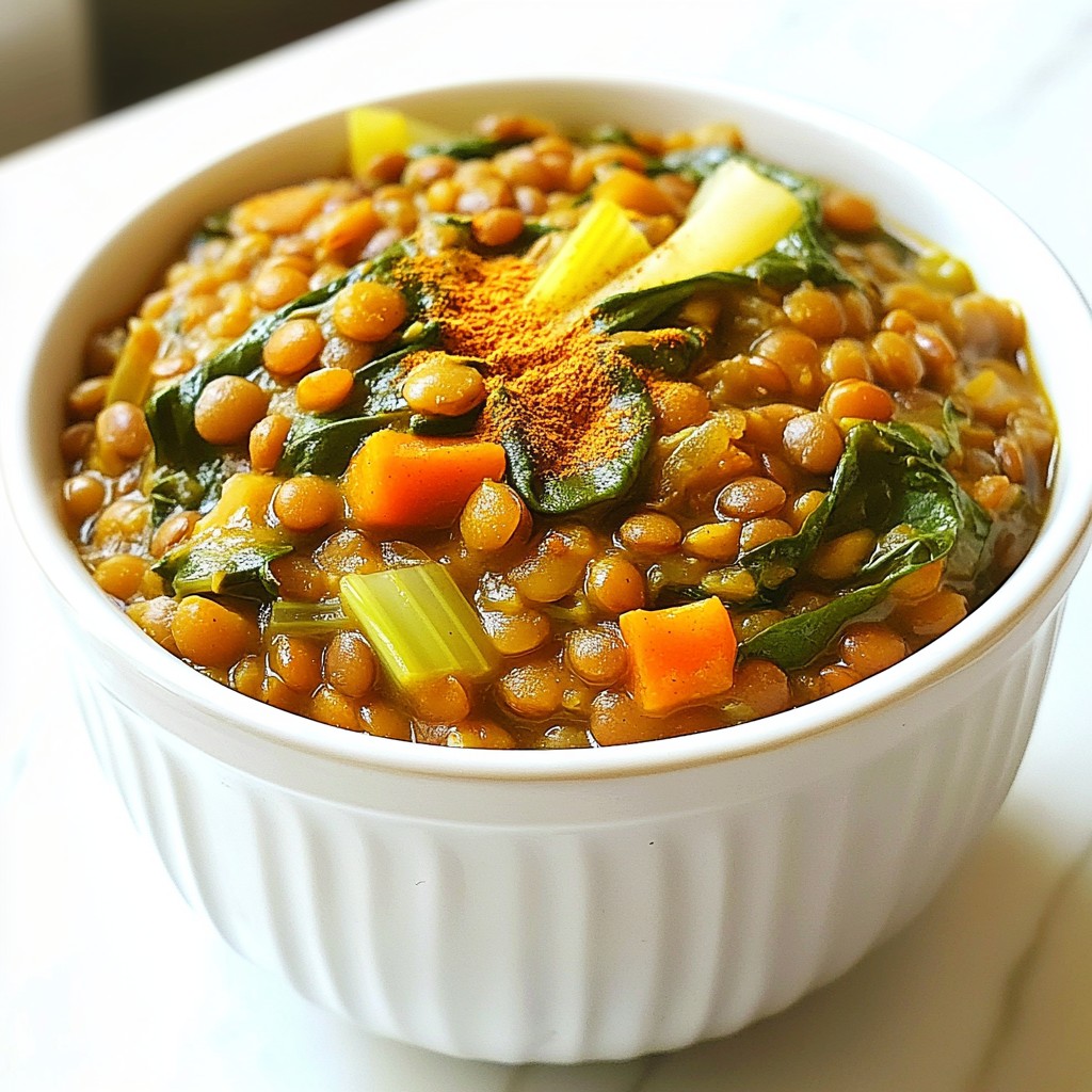 Wholesome Foods Lentil and Spinach Stew Recipe Guide