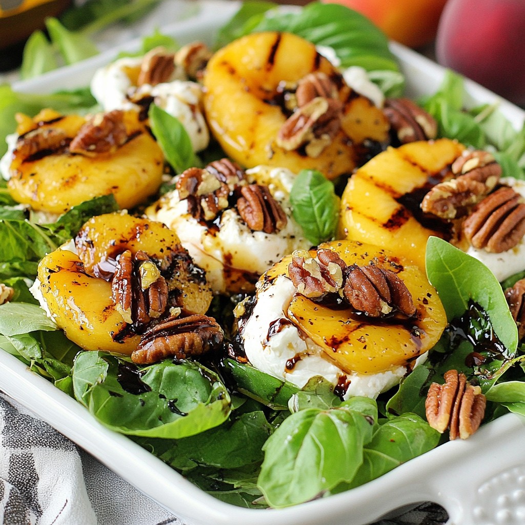 Grilled Peach Burrata Salad Fresh and Flavorful Delight