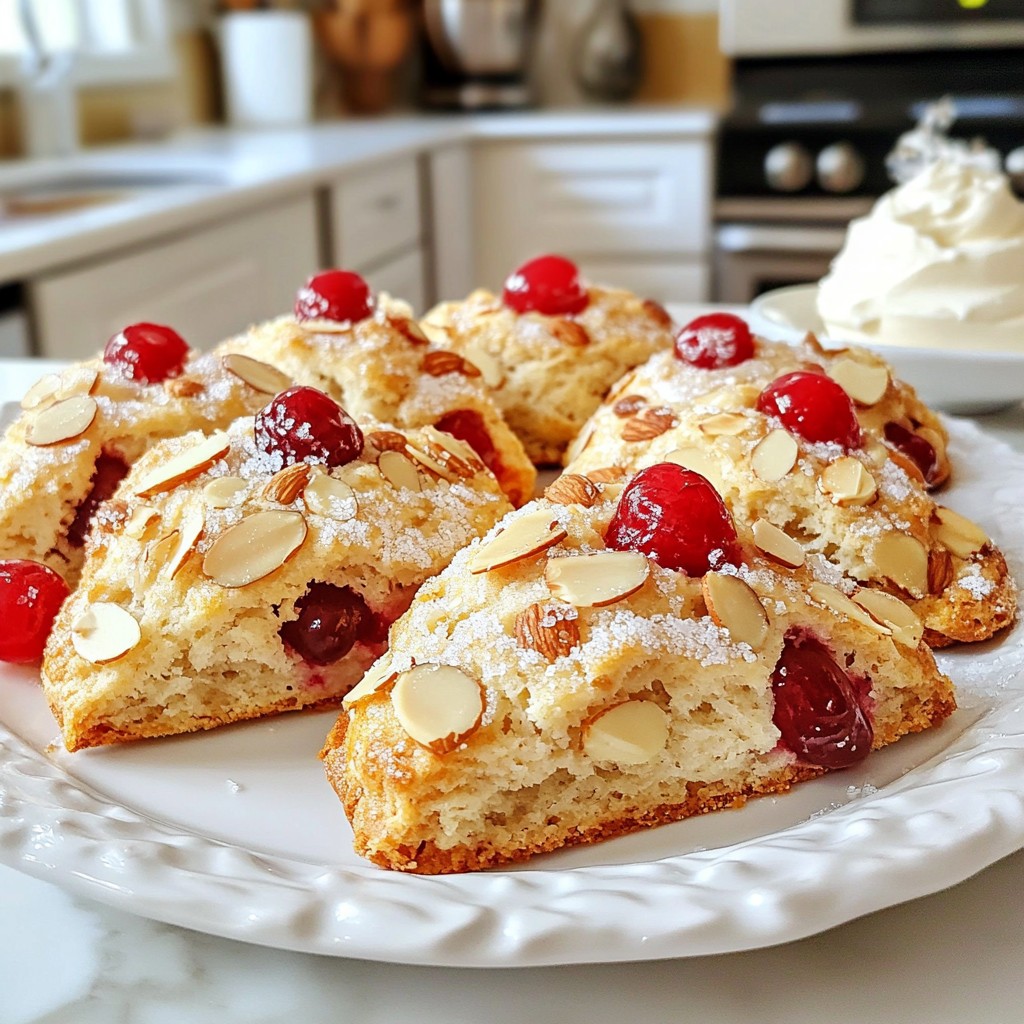 Cherry Almond Scones Delightful and Easy Recipe