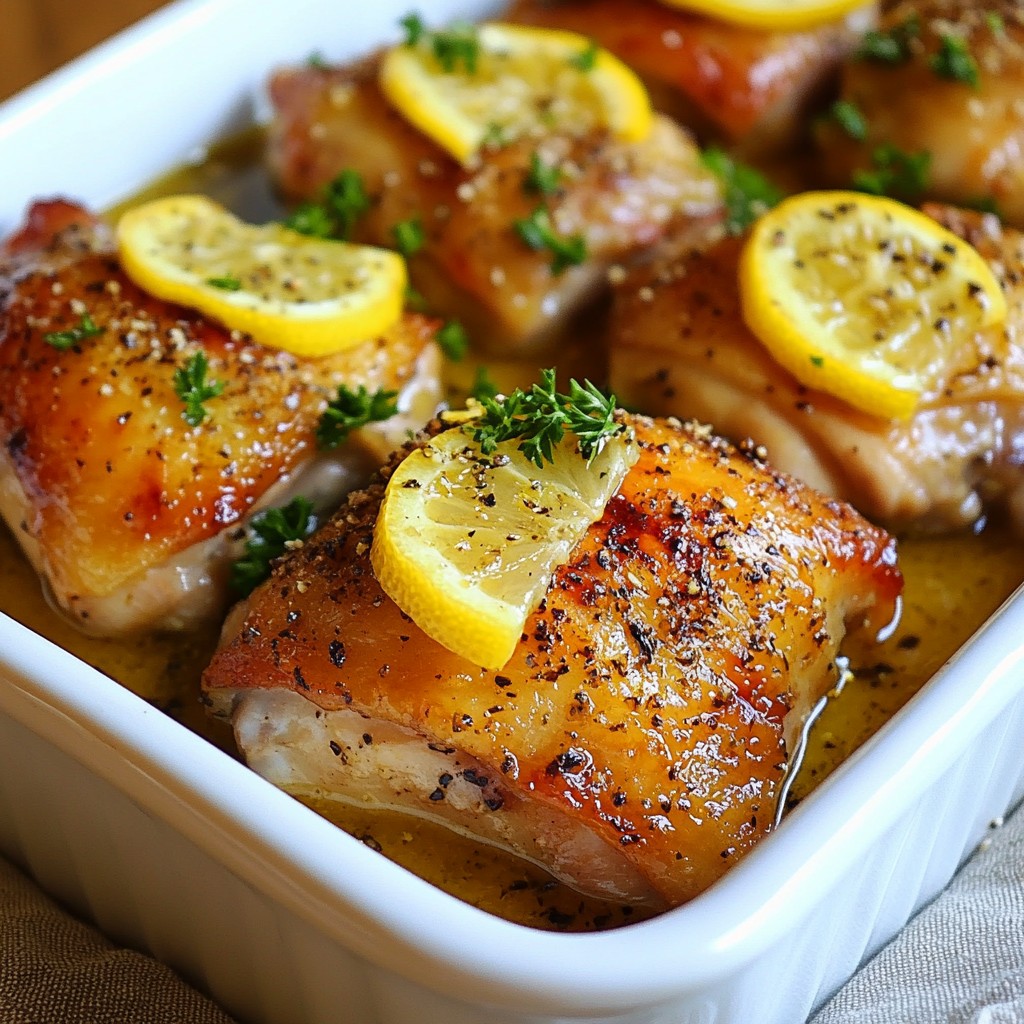 Lemon Pepper Roasted Chicken Thighs Flavorful Recipe