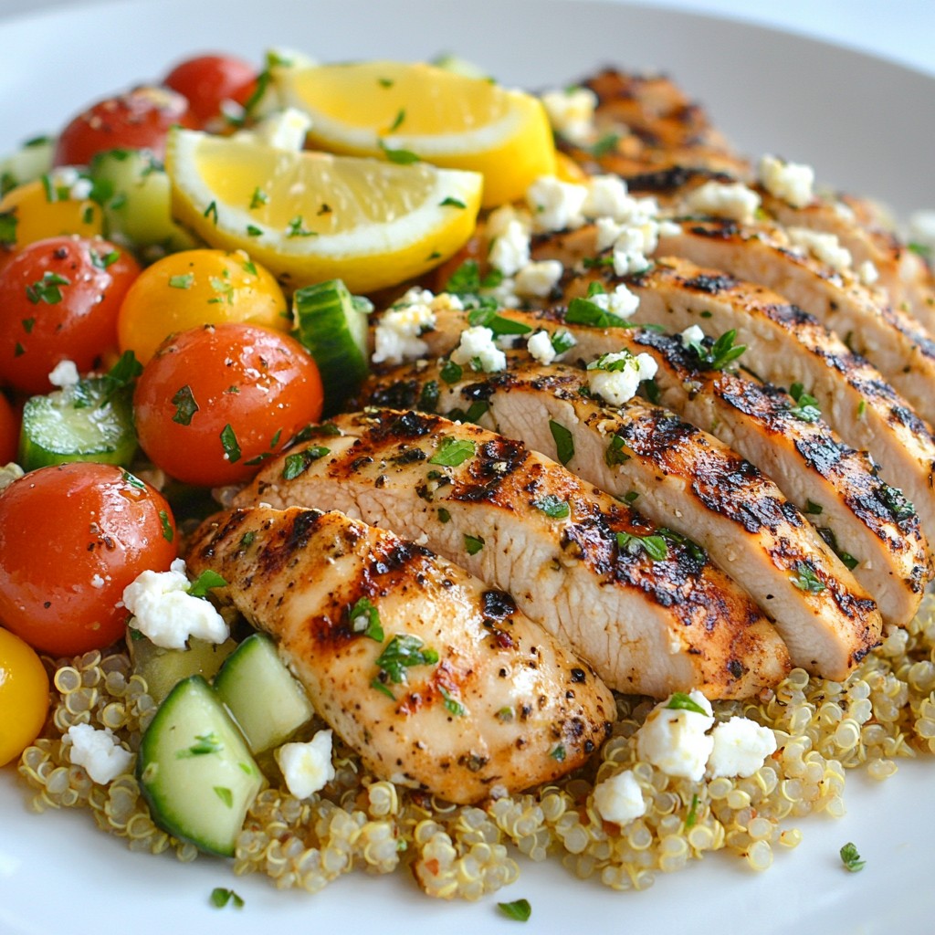 Lemon Herb Grilled Chicken with Nutritious Quinoa